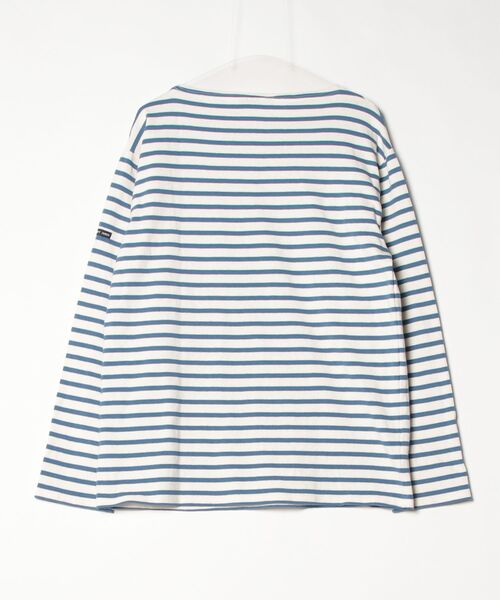 SAINT JAMES（セントジェームス） ボーダー柄長袖Tシャツ L ホワイト 