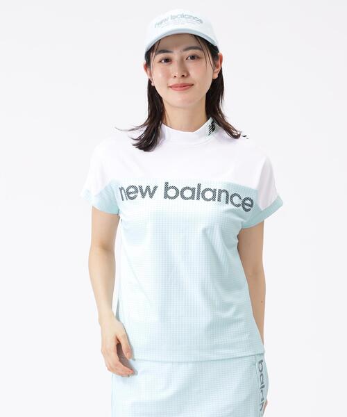 [美品]ニューバランスゴルフ直営店限定フレンチスリーブモックネックプルオーバー New Balance Golf（ニューバランスゴルフ） tシャツ 半袖 「new
