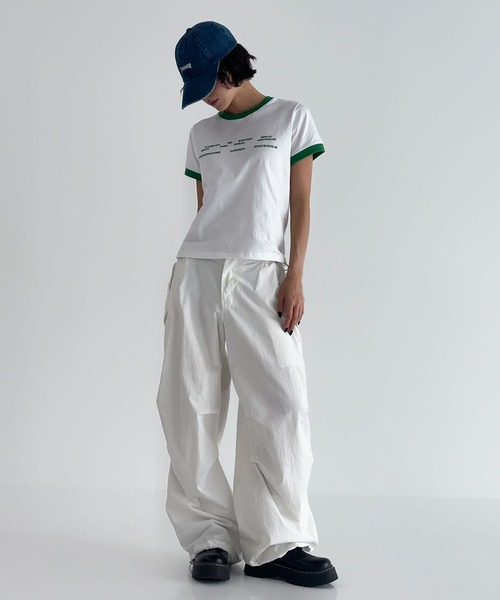 「UNE MANSION」 半袖Tシャツ FREE レッド レディース_画像8