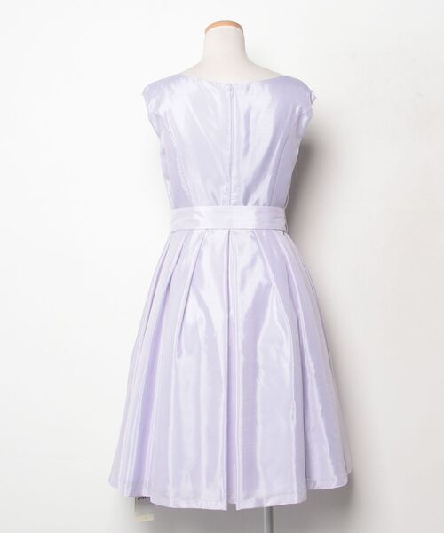 「LAISSE PASSE」 半袖ワンピース 38 パープル レディース_画像2