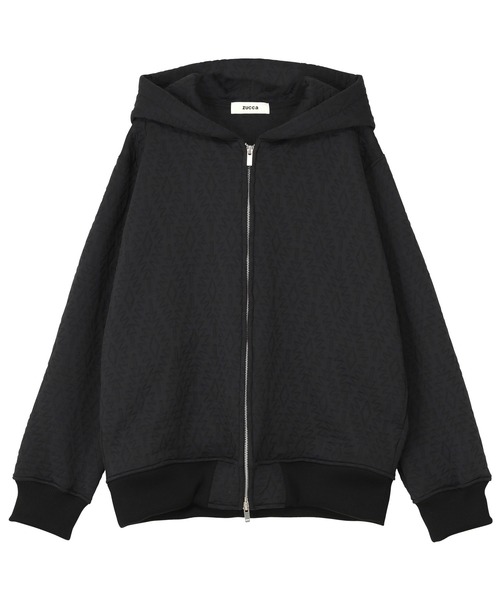 ZUCCa（ズッカ） ジップアップパーカー M size ブラック レディース 