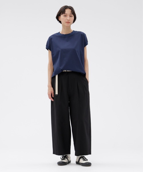 MHL.（エムエイチエル） ブラウス シャツ 半袖 GARMENT DYED COTTON