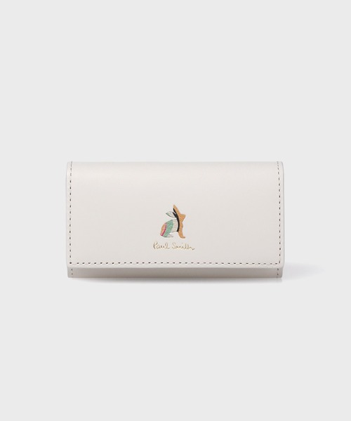 22,000円新品【ポールスミス】幸運！ラビット 小銭入れ付き 4連キーケース Paul Smith（ポール・スミス） キーケース マーケトリースワール