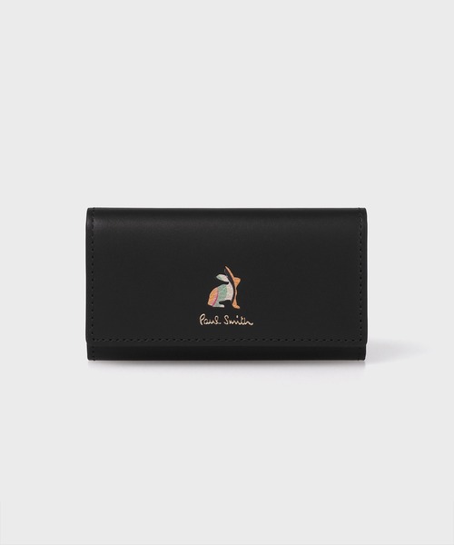 未使用 ポールスミス 箱付 ラビット 5連式 レザーキーケース Paul Smith（ポール・スミス） キーケース マーケトリースワール