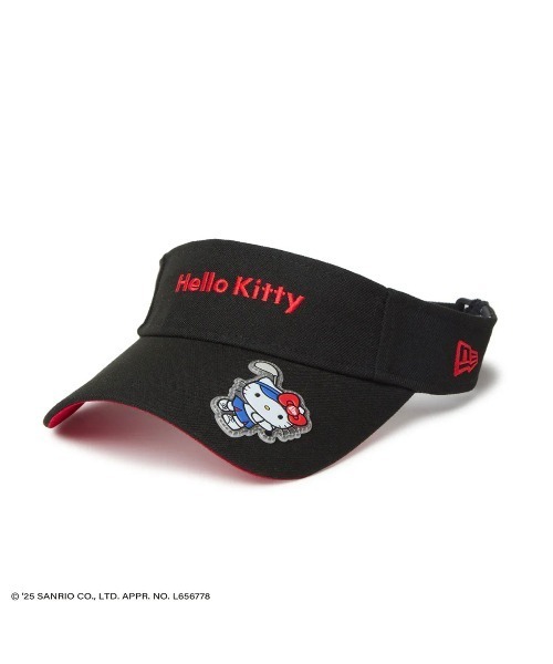 HELLO KITTY サンバイザー ハローキティ キティ NEW ERA（ニューエラ） キャップ 帽子 レディース ニューエラ「NEW ERA