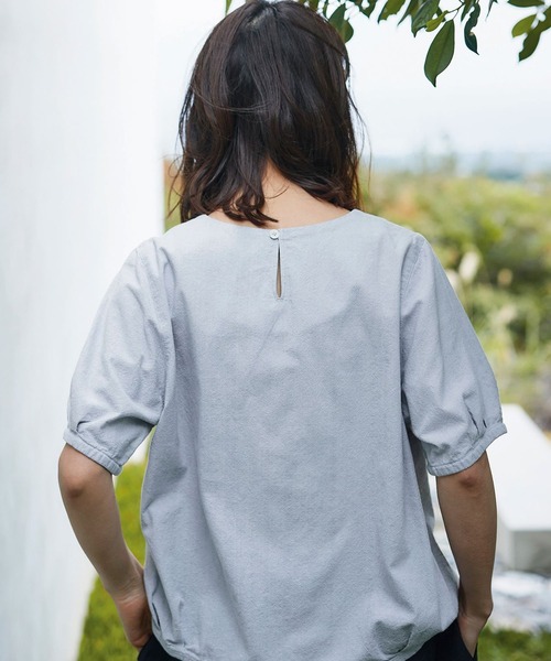 「Sunny clouds」 7分袖ブラウス X-LARGE ブルー系その他 レディース_画像5
