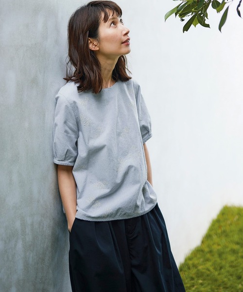 「Sunny clouds」 7分袖ブラウス X-LARGE ブルー系その他 レディース_画像6