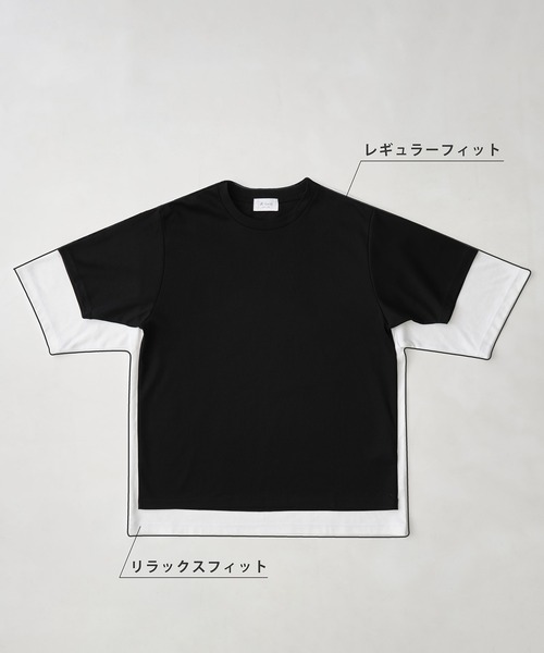 「A + TOKYO」 7分袖Tシャツ 1 ホワイト メンズ_画像5