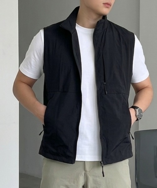 B.R.U ベスト ジレ ナイロンベスト メンズ レディース : ZOZOTOWN
