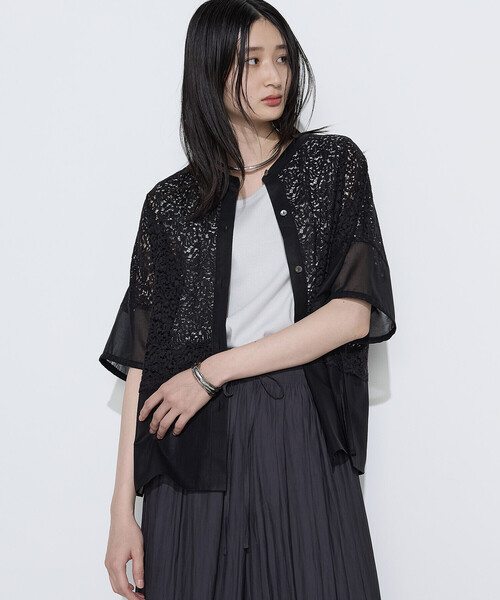 リネンブラウス黒hanako様 K.T KIYOKO TAKASE（K.T キヨコ タカセ） リネンシャツ ブラウス