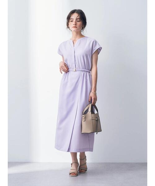 「YECCA VECCA」 ノースリーブワンピース FREE ラベンダー レディース_画像7
