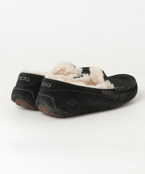 「UGG」 モカシンシューズ 25cm ブラック レディース_画像2