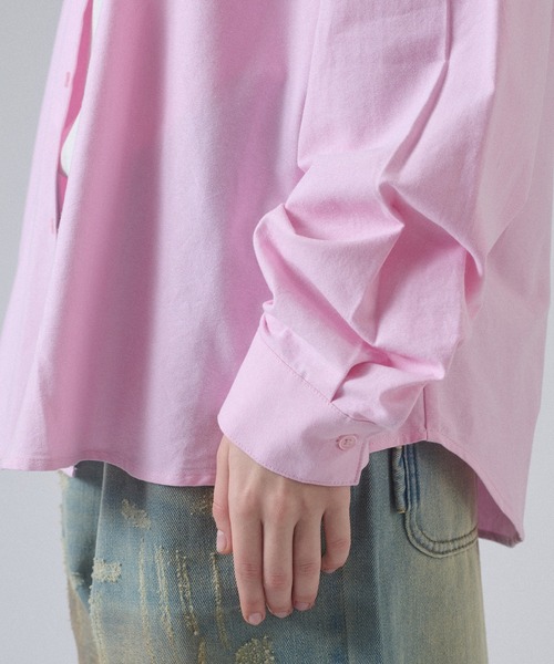 「ONCILY」 長袖シャツ LARGE ピンク メンズ_画像7