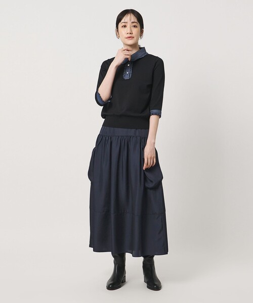 UNITED ARROWS（ユナイテッドアローズ） ロング スカート シルクライク