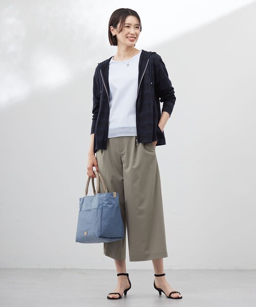 「J.PRESS」 ジップアップパーカー T15 ネイビー レディース_画像7