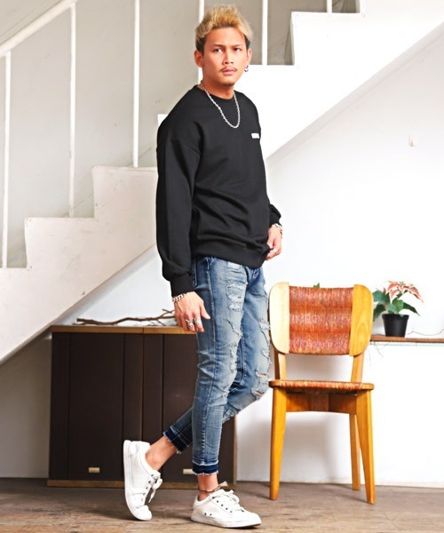 LUXSTYLE（ラグスタイル） ジーンズ ハードダメージ加工カットオフ