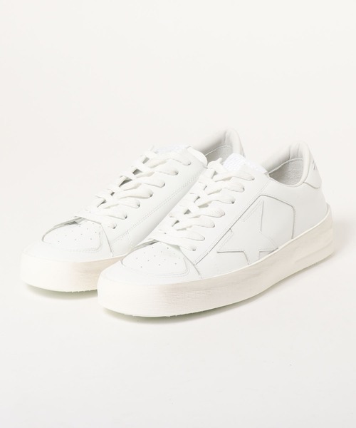 スニーカー GOLDEN GOOSE Stardan sneakers total white leather メンズの画像