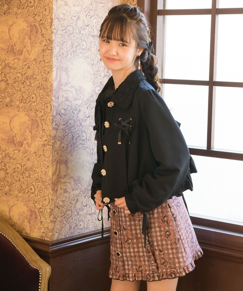 【ショートす】 ジャケット ブルゾン レースアップバックフリルブルゾン ZOZOTOWN PayPayモール店 - 通販 - PayPayモール マッチ