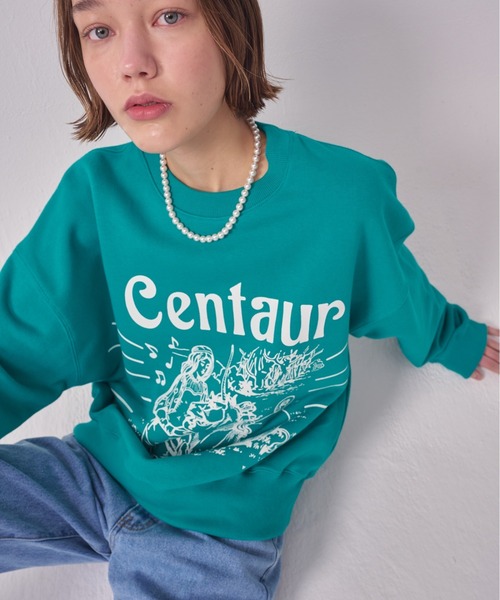 トレーナー スウェット A'GEM/9 × .kom「THE CENTAUR/ザセントール」CENTAUR STORY SWEATSHIRT/セントー
