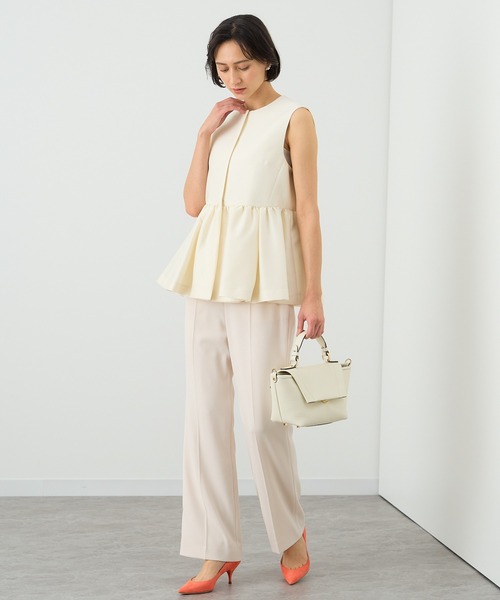 ANAYI（アナイ） コート アウター シルクウールペプラムジレ