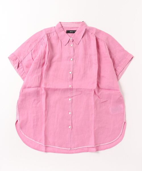ブラウス シャツ Essential リラックスライトリネンシャツ レディース REPLAY ブラウス シャツ Essential リラックスライトリネン