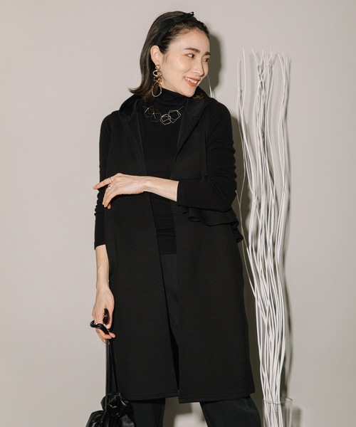 ベスト ジレ ウエストフリルロングジレ レディース : ZOZOTOWN