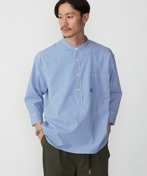 ワイシャツ ストライプ ブルー ドビー ELLE HOMME｜CHOYA SHIRT