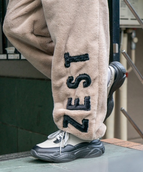 UNIT（NIXON） パンツ 「UNIIT/ユニット」 エコファーアップリケパンツ 