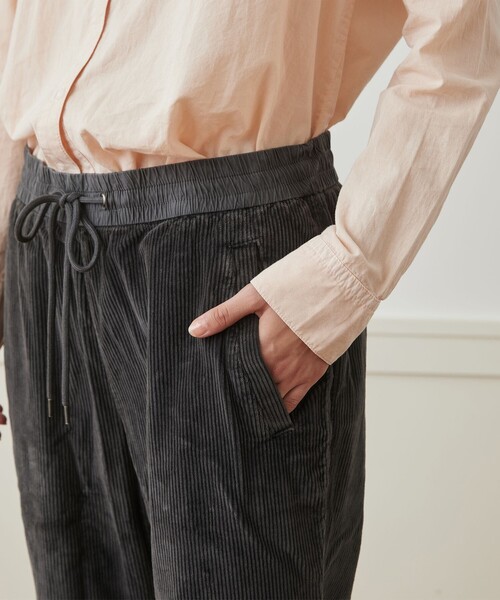 JAMES PERSE パンツ コットンコーデュロイ ドローストリング
