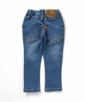 パンツ テーパードダメージデニムパンツ キッズ...の詳細画像3