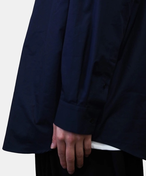 ATON（エイトン） シャツ SUVIN BROAD BAND COLLAR SHIRT メンズ