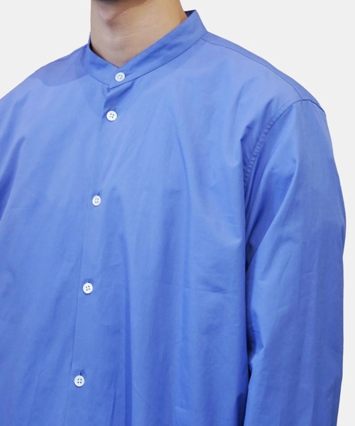 ATON シャツ 「ATON」 SUVIN BROAD BAND COLLAR SHIRT メンズ