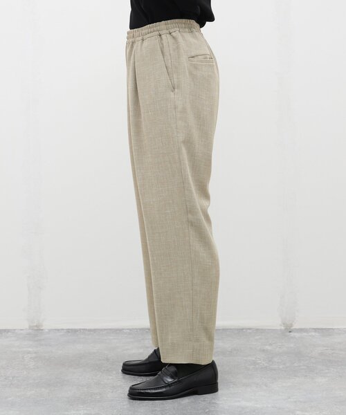 【アイボリー】【TRABEST】1タック イージースラックス / サマーパンツ/ 防シワ性 ス ITEMS URBANRESEARCH（アイテムズ アーバンリサーチ） パンツ サマー