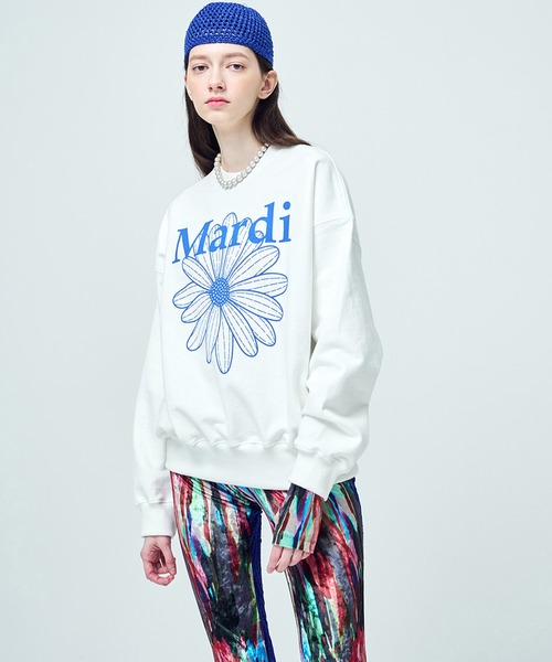 Mardi Mercredi トレーナー スウェット SWEATSHIRT FLOWERMARDI