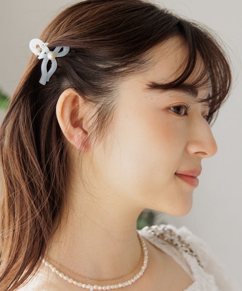 flower（ファッション） ヘアクリップ シーリボンクリップ