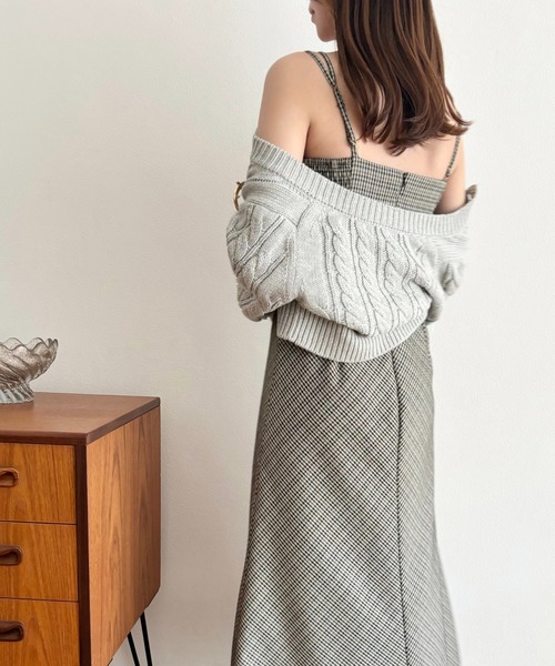 DEICY（デイシー） カーディガン ケーブルショートカーディガン