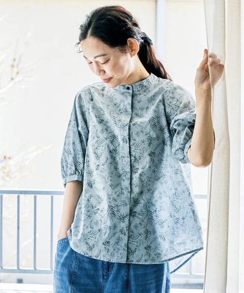 ブラウス シャツ ａｎｄ　ｍｙｅｒａ　ボタニカルなブラウス レディース