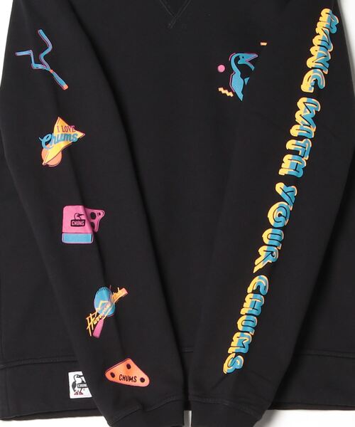 流行り の ブランド  CHUMS トレーナー Top Crew Time 「CHUMS」Disco スウェット トップス