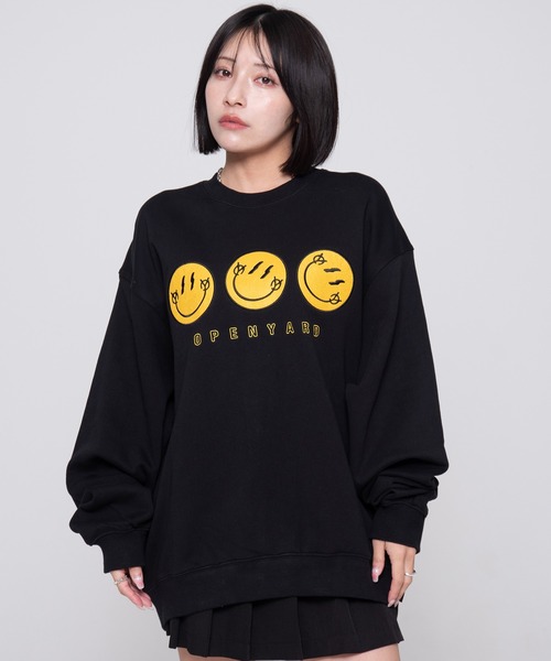 OY トレーナー スウェット 「OY/オーワイ」 TRIPLE SMILE LOGO