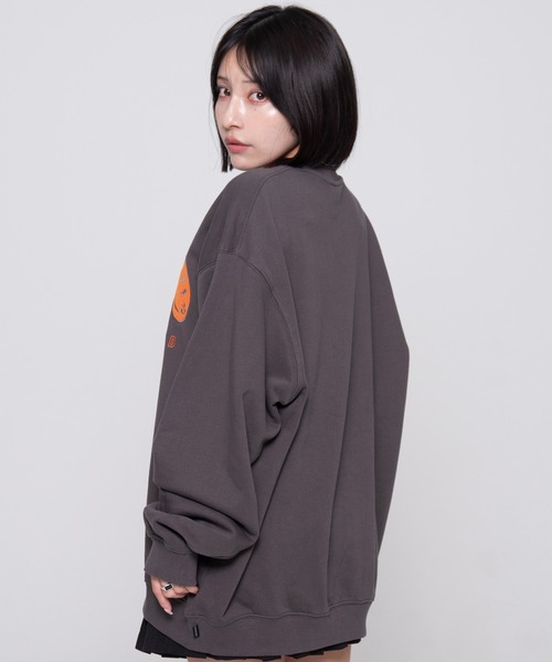 トレーナー スウェット 「OY/オーワイ」 TRIPLE SMILE LOGO MTM/トリプル スマイルロゴ クルーネック レディース メンズ セール】『OY/オーワイ』 TRIPLE SMILE LOGO MTM/トリプル