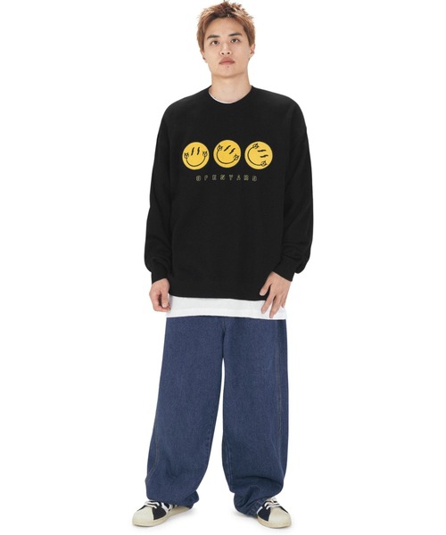 OY トレーナー スウェット 「OY/オーワイ」 TRIPLE SMILE LOGO