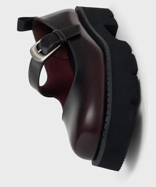 パンプス バックル リッジッドソールチャンキーメリージェーン CHARLES ＆ KEITH パンプス バックル リッジッドソールチャン