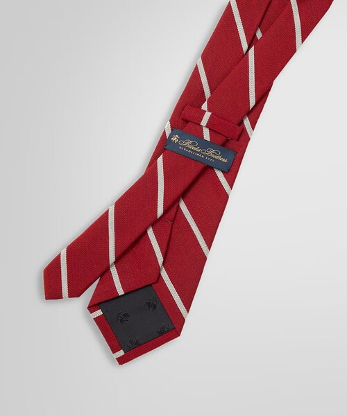 Brooks Brothers ストライプ ネクタイ（red） ミニBB#1ストライプ GFジャカード レップタイ（ネクタイ