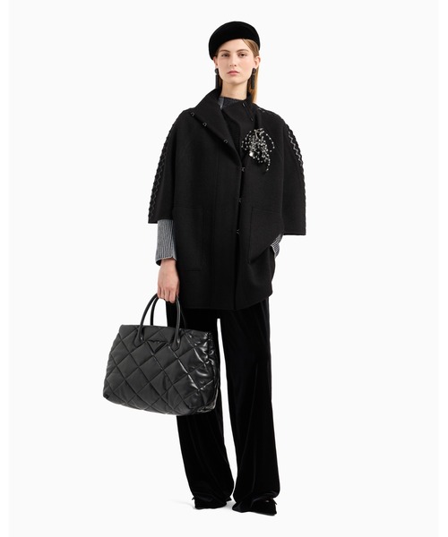Emporia Armani ﾊﾟﾃﾞｯﾄﾞハンドバッグ EMPORIO ARMANI トートバッグ 「オンライン限定」「エンポリオ