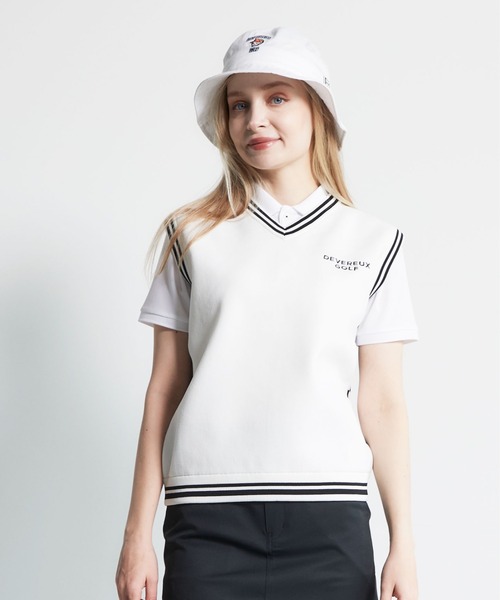 DEVEREUX GOLF ベスト ジレ Cafe Racerチェッカーベスト