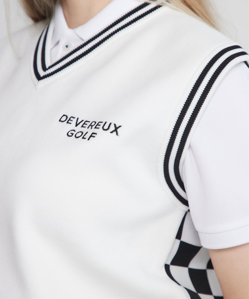 DEVEREUX GOLF ベスト ジレ Cafe Racerチェッカーベスト
