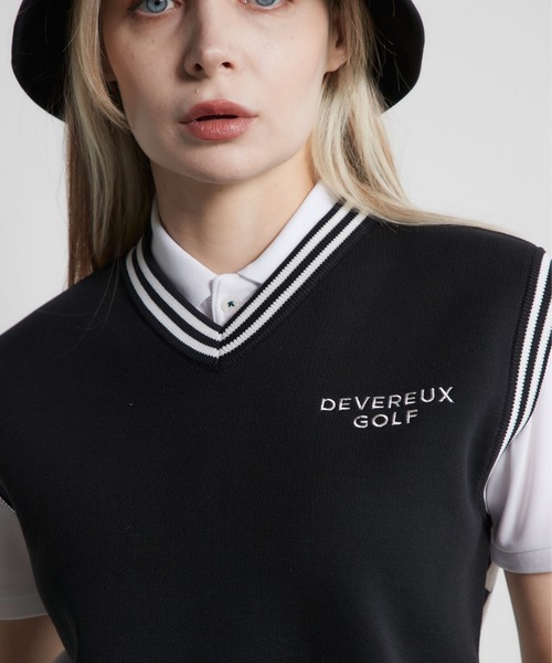 新品　DEVEREUX GOLF ニットベスト DEVEREUX GOLF｜ジャカードニットベスト