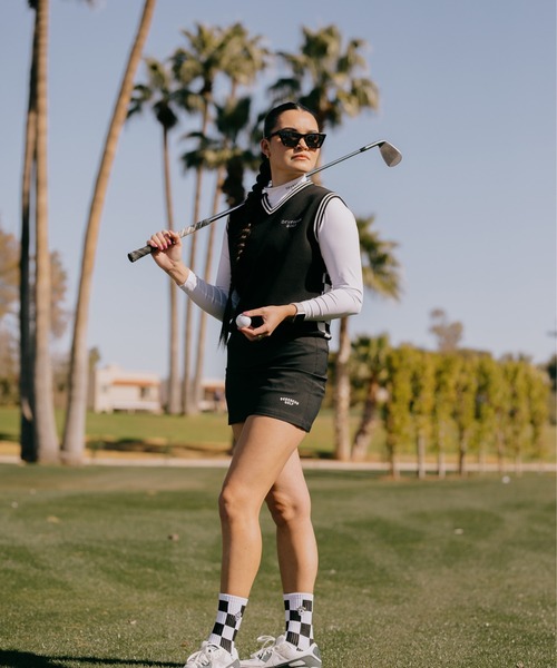 新品　DEVEREUX GOLF ニットベスト DEVEREUX GOLF ベスト ジレ コットンケーブルベスト メンズ