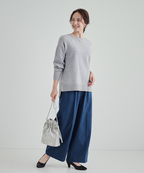 現行販売中　BRIEFING グレー セーター Mサイズ　レディース BRIEFING セーター M グレー 【公式通販】