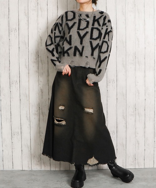 ロングデニムスカート Chez toi スカート デニムロングスカート : ZOZOTOWN Yahoo!店